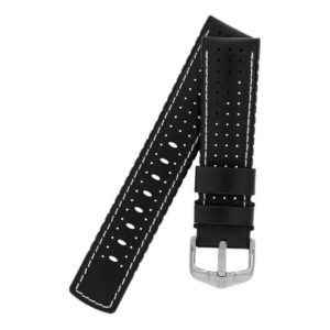 Hirsch TIGER Perforated Leather Watch Strap Performance-Series